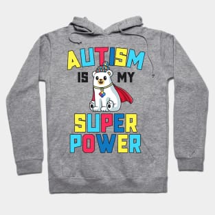 Autism Is My Superpower Kids Awareness Gift Super Power Hoodie